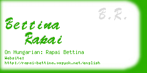 bettina rapai business card